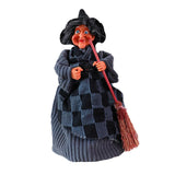 Maxbell Halloween Witch Decoration Party Prop for Mantel Table Centerpiece Fireplace Black Gray Dress