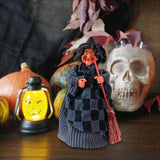 Maxbell Halloween Witch Decoration Party Prop for Mantel Table Centerpiece Fireplace Black Gray Dress