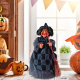 Maxbell Halloween Witch Decoration Party Prop for Mantel Table Centerpiece Fireplace Black Gray Dress