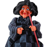 Maxbell Halloween Witch Decoration Party Prop for Mantel Table Centerpiece Fireplace Black Gray Dress