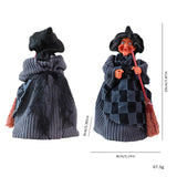 Maxbell Halloween Witch Decoration Party Prop for Mantel Table Centerpiece Fireplace Black Gray Dress