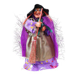 Maxbell Halloween Witch Decoration Party Prop for Mantel Table Centerpiece Fireplace Purple Cape