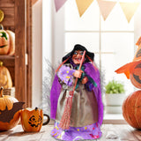 Maxbell Halloween Witch Decoration Party Prop for Mantel Table Centerpiece Fireplace Purple Cape