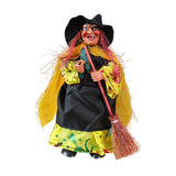 Maxbell Halloween Witch Decoration Party Prop for Mantel Table Centerpiece Fireplace Gold Cape