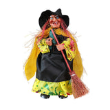 Maxbell Halloween Witch Decoration Party Prop for Mantel Table Centerpiece Fireplace Gold Cape