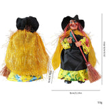 Maxbell Halloween Witch Decoration Party Prop for Mantel Table Centerpiece Fireplace Gold Cape