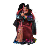 Maxbell Halloween Witch Decoration Party Prop for Mantel Table Centerpiece Fireplace Black Cape