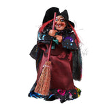 Maxbell Halloween Witch Decoration Party Prop for Mantel Table Centerpiece Fireplace Black Cape