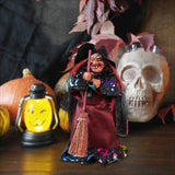 Maxbell Halloween Witch Decoration Party Prop for Mantel Table Centerpiece Fireplace Black Cape