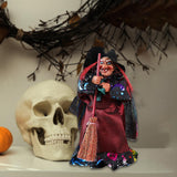 Maxbell Halloween Witch Decoration Party Prop for Mantel Table Centerpiece Fireplace Black Cape