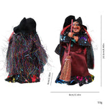 Maxbell Halloween Witch Decoration Party Prop for Mantel Table Centerpiece Fireplace Black Cape