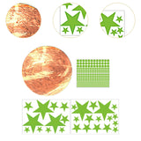 Maxbell Glow in The Dark Stars Sticker Creative Glowing for Room Living Room Bedroom