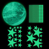 Maxbell Glow in The Dark Stars Sticker Creative Glowing for Room Living Room Bedroom