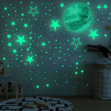 Maxbell Glow in The Dark Stars Sticker Creative Glowing for Room Living Room Bedroom