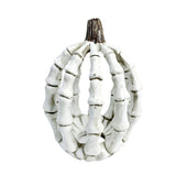 Maxbell Halloween Skeleton Pumpkin Decoration for Living Room Housewarming Fireplace 11.8x11.4x15.7cm