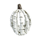 Maxbell Halloween Skeleton Pumpkin Decoration for Living Room Housewarming Fireplace 11.8x11.4x15.7cm