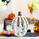 Maxbell Halloween Skeleton Pumpkin Decoration for Living Room Housewarming Fireplace 11.8x11.4x15.7cm