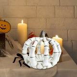 Maxbell Halloween Skeleton Pumpkin Decoration for Living Room Housewarming Fireplace 13.8x13.2x12cm