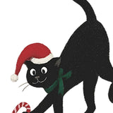 Maxbell Lovely Black Cat Wall Stickers Window Decals for Playroom Festival New Years