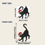 Maxbell Lovely Black Cat Wall Stickers Window Decals for Playroom Festival New Years