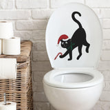 Maxbell Lovely Black Cat Wall Stickers Window Decals for Playroom Festival New Years