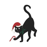 Maxbell Lovely Black Cat Wall Stickers Window Decals for Playroom Festival New Years