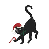 Maxbell Lovely Black Cat Wall Stickers Window Decals for Playroom Festival New Years