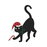 Maxbell Lovely Black Cat Wall Stickers Window Decals for Playroom Festival New Years