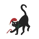 Maxbell Lovely Black Cat Wall Stickers Window Decals for Playroom Festival New Years