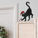 Maxbell Lovely Black Cat Wall Stickers Window Decals for Playroom Festival New Years