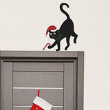 Maxbell Lovely Black Cat Wall Stickers Window Decals for Playroom Festival New Years