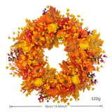Maxbell 20" Halloween Wreath Decor Gifts Garland for Indoor Outdoor Porches Bedrooms