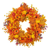 Maxbell 20" Halloween Wreath Decor Gifts Garland for Indoor Outdoor Porches Bedrooms