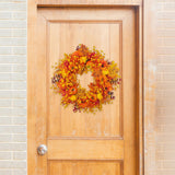 Maxbell 20" Halloween Wreath Decor Gifts Garland for Indoor Outdoor Porches Bedrooms