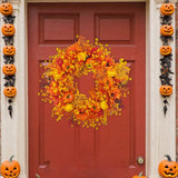 Maxbell 20" Halloween Wreath Decor Gifts Garland for Indoor Outdoor Porches Bedrooms