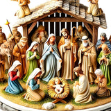 Maxbell 2D Holy Family Decoration Acrylic Art Craft for Office Bookshelf Dining Room