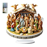 Maxbell 2D Holy Family Decoration Acrylic Art Craft for Office Bookshelf Dining Room