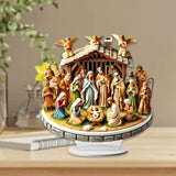 Maxbell 2D Holy Family Decoration Acrylic Art Craft for Office Bookshelf Dining Room