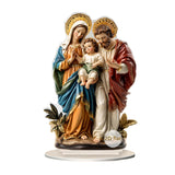 Maxbell 2D Holy Family Decoration Acrylic Art Craft for Home Decor Dining Room Shelf 13.4cmx20cm