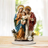Maxbell 2D Holy Family Decoration Acrylic Art Craft for Home Decor Dining Room Shelf 13.4cmx20cm
