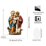 Maxbell 2D Holy Family Decoration Acrylic Art Craft for Home Decor Dining Room Shelf 13.4cmx20cm