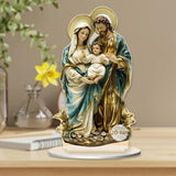 Maxbell 2D Holy Family Decoration Acrylic Art Craft for Home Decor Dining Room Shelf 11.5cmx20cm