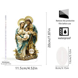Maxbell 2D Holy Family Decoration Acrylic Art Craft for Home Decor Dining Room Shelf 11.5cmx20cm