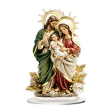 Maxbell 2D Holy Family Decoration Acrylic Art Craft for Home Decor Dining Room Shelf 13.5cmx20cm