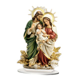 Maxbell 2D Holy Family Decoration Acrylic Art Craft for Home Decor Dining Room Shelf 13.5cmx20cm