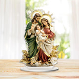 Maxbell 2D Holy Family Decoration Acrylic Art Craft for Home Decor Dining Room Shelf 13.5cmx20cm
