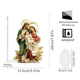 Maxbell 2D Holy Family Decoration Acrylic Art Craft for Home Decor Dining Room Shelf 13.5cmx20cm