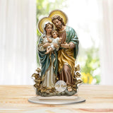 Maxbell 2D Holy Family Decoration Acrylic Art Craft for Home Decor Dining Room Shelf 11.4cmx20cm