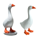 Maxbell Magnetic Goose Key Holder Cute Decorative Goose Statue for Key Storage Table without Base