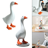 Maxbell Magnetic Goose Key Holder Cute Decorative Goose Statue for Key Storage Table without Base